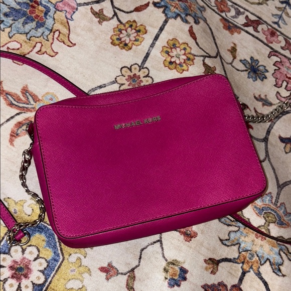 Michael Kors Fuchsia Crossbody Bag - Picture 1 of 6